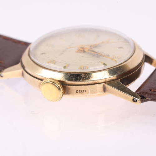 1009 - TUDOR - a Vintage 9ct gold Royal mechanical wristwatch, ref. 12324, circa 1950s, silvered dial with ... 