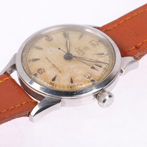 1011 - TUDOR - a Vintage stainless steel Oyster Shock-Resisting mechanical wristwatch, ref. 4463, circa 196... 