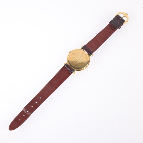 1058 - RAYMOND WEIL - an 18k gold plated Traditional Purple quartz calendar wristwatch, ref. 9136-2, circa ... 