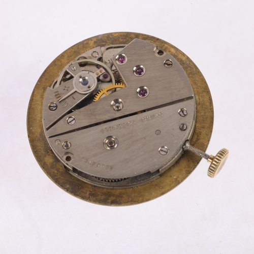 1060 - JAMES WALKER - a Vintage stainless steel mechanical wristwatch, circa 1950s, silvered dial with Arab... 