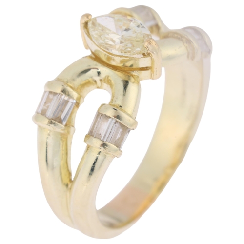 1196 - An 18ct gold 0.5ct single stone diamond ring, maker LAO, London 2024, centrally claw set with 0.5ct ... 