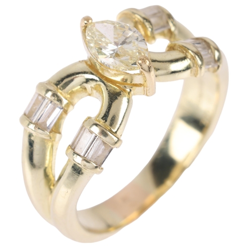 1196 - An 18ct gold 0.5ct single stone diamond ring, maker LAO, London 2024, centrally claw set with 0.5ct ... 