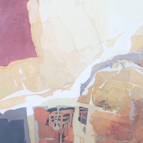 1 - John Hambleton Holdcroft (1926 - 2014) NDD FSIAD FCSD, abstract composition, watercolour, 51cm x 73c... 