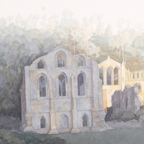 35 - John Hambleton Holdcroft (1926 - 2014) NDD FSIAD FCSD, abbey ruins, watercolour, 37cm x 55cm, framed