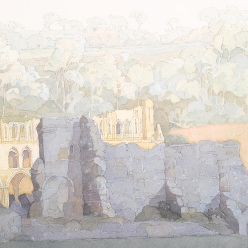 35 - John Hambleton Holdcroft (1926 - 2014) NDD FSIAD FCSD, abbey ruins, watercolour, 37cm x 55cm, framed