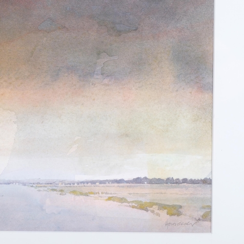 43 - John Hambleton Holdcroft (1926 - 2014) NDD FSIAD FCSD, landscape, 21cm x 32cm, framed