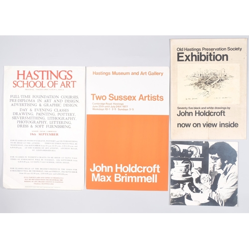 56 - John Hambleton Holdcroft (1926 - 2014) NDD FSIAD FCSD, graphic design work, folder of sketches of Ha... 