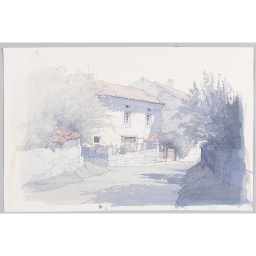 65 - John Hambleton Holdcroft (1926 - 2014) NDD FSIAD FCSD, folder of landscapes, watercolour/ink, unfram... 