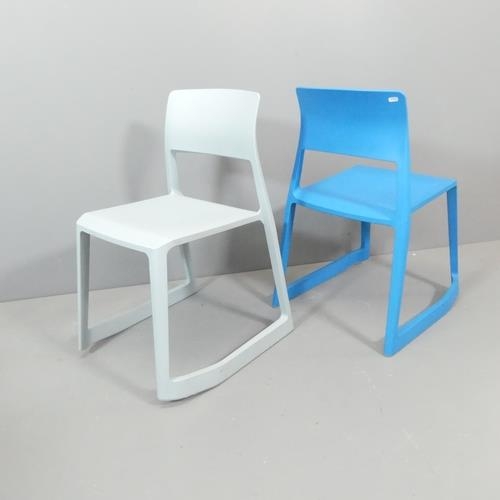 3052 - VITRA - A set of four Tip Ton chairs by Edward Barber and Jay Osgerby with moulded maker's marks. Cu... 