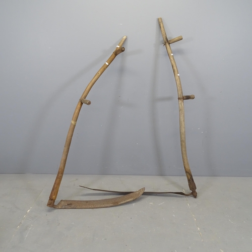 3065 - 2 antique scythes. longest - 150cm.