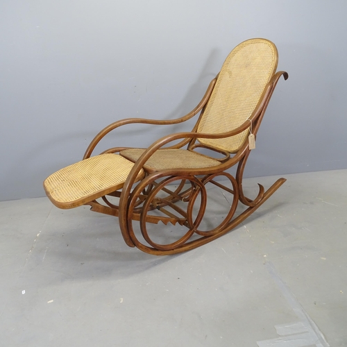 3093 - FRATELLI BROTHERS FOR THONET - a late 19th century bentwood model IV rocking chair, model number IV ... 