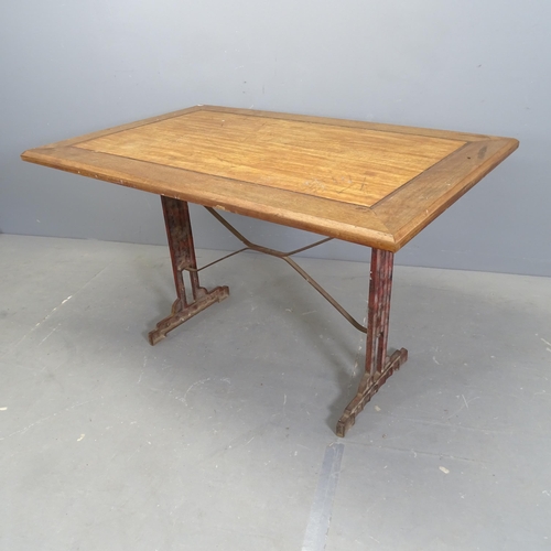 3154 - LOUIS VUITTON - A rare original Art Deco table, with maker's relief medallion, produced as part of a... 