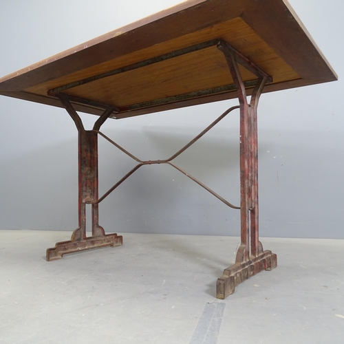 3154 - LOUIS VUITTON - A rare original Art Deco table, with maker's relief medallion, produced as part of a... 