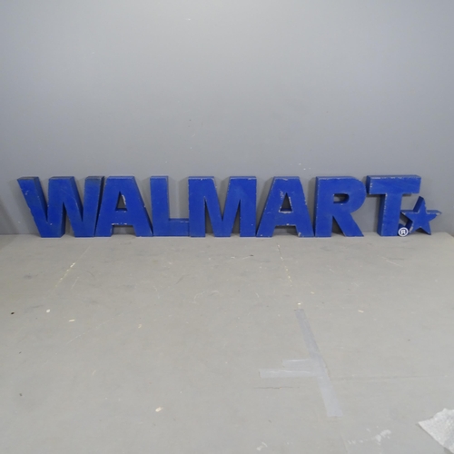 3160 - A Walmart sign in individual painted metal letters. Letter height 41cm.