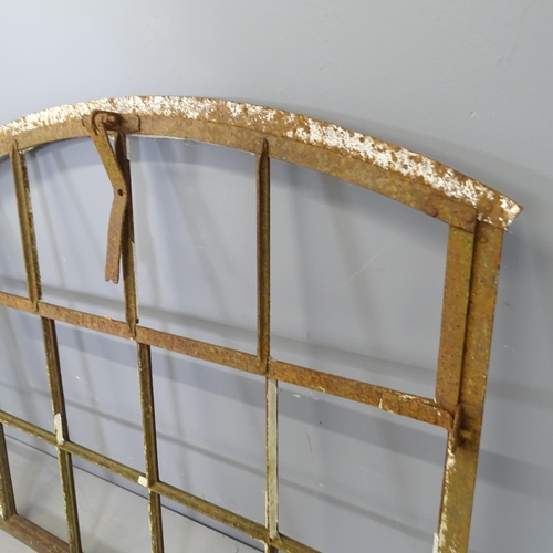 3196 - A pair of antique cast iron window frames. 110x97cm. WITH THE OPTION TO PURCHASE THE FOLLOWING LOT A... 