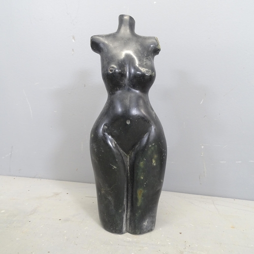 3202 - A Spring stone sculpture, study of a nude female. Height 41cm.