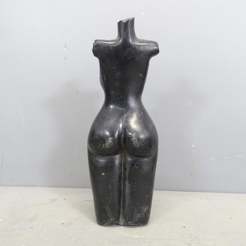 3202 - A Spring stone sculpture, study of a nude female. Height 41cm.