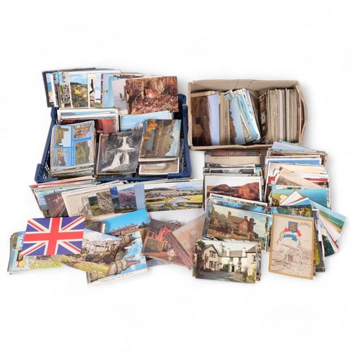 107 - 2 boxes of various topographical postcards