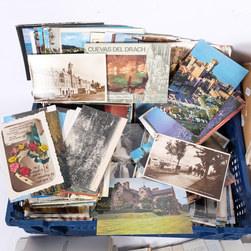 107 - 2 boxes of various topographical postcards