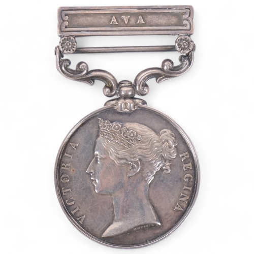 124 - An Army of India 1799 - 1826 medal with ADA bar, named to Lieut H. Stamford, Artillery