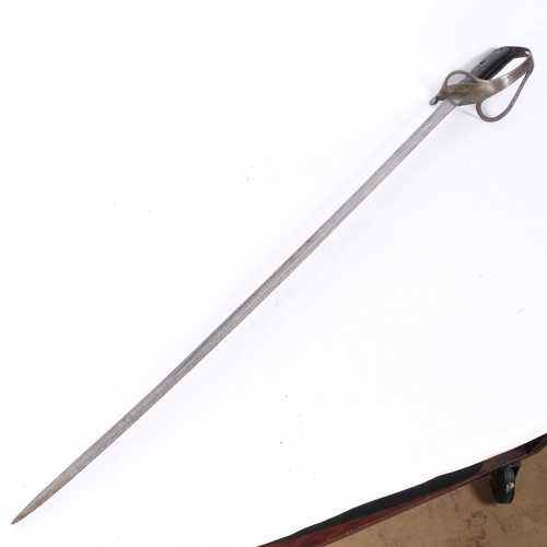 63 - A British 1853 Royal Wiltshire Yeomanry Cavalry sword (no scabbard), with pierced and scrolled hilt.... 