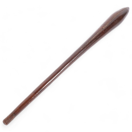 66 - An Australian Aboriginal club, length 71cm