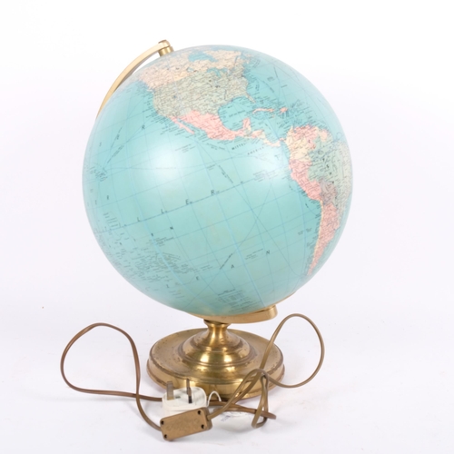 86 - A Federal Republic of Germany multi-globus terrestrial globe, with illuminated interior