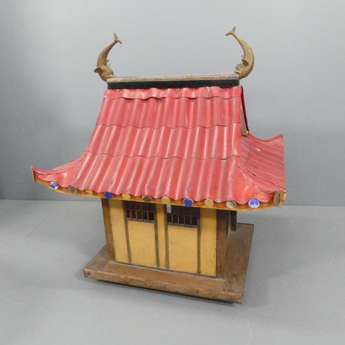 2278 - A handmade Japanese dolls house. 94x110x75cm.