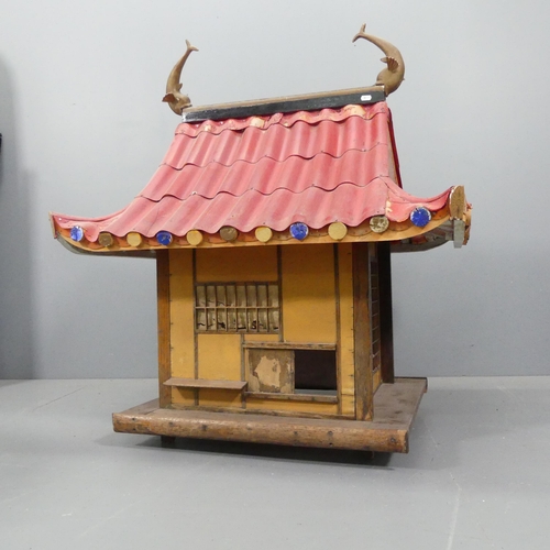 2278 - A handmade Japanese dolls house. 94x110x75cm.