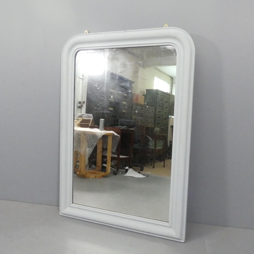 2294 - A painted Victorian wall mirror. 95x136cm.