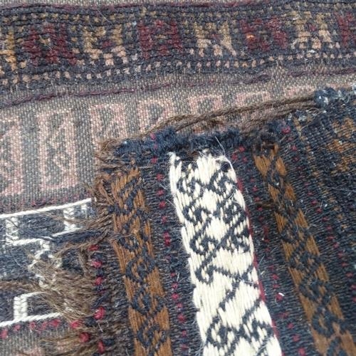 2315 - An antique blue ground Afghan Kilim runner, 183x66cm.