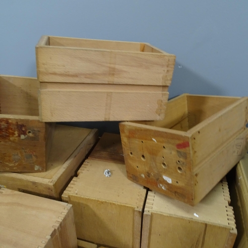 2360 - A large quantity of of pine drawers. (two boxes full). Largest 23x12x15cm.