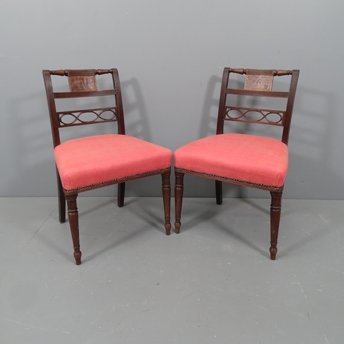 2361 - A pair of early 19th century Regency side chairs.