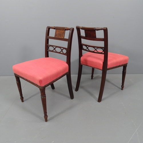 2361 - A pair of early 19th century Regency side chairs.