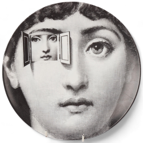 110 - A PIERO FORNASETTI (1913-88) plate, 'Tema & Variazioni'/ Themes and Variations, model 116, makers st... 