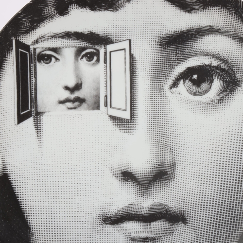 110 - A PIERO FORNASETTI (1913-88) plate, 'Tema & Variazioni'/ Themes and Variations, model 116, makers st... 