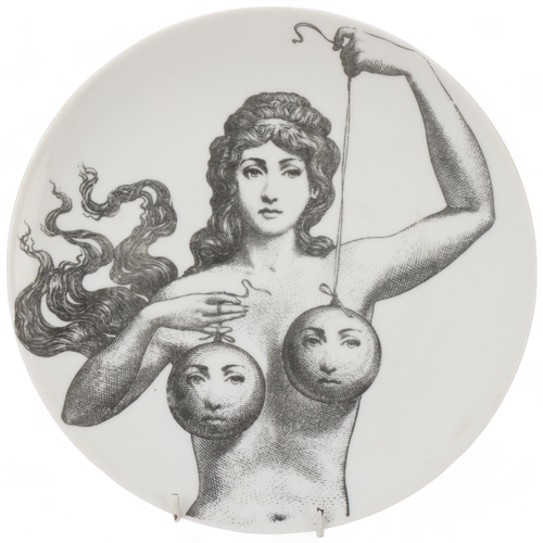 112 - A PIERO FORNASETTI (1913-88) plate, 'Tema & Variazioni'/ Themes and Variations, model 182, makers st... 