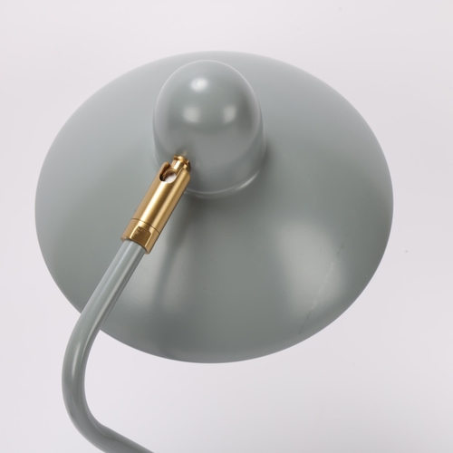 123 - Di Classe, an Arles mid-century style desk lamp by Domei Endo with adjustable grey shade, height 37c... 