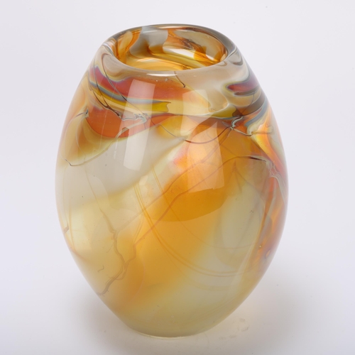 18 - GUIDO VAN BESOUW, South Africa, a hand blown studio glass vase, inspired by the African sun through ... 