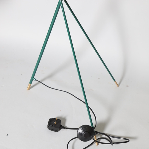 30 - Di Classe, an Arles mid-century style floor lamp by Domei Endo with adjustable green shade, height 1... 