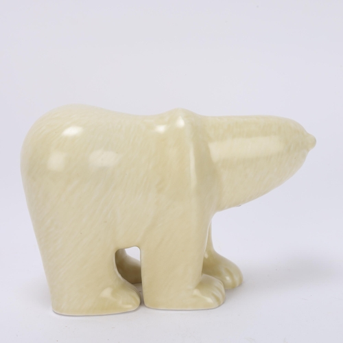 63 - LISA LARSON for Gustavsberg, Sweden, a ceramic Polar Bear in glazed stoneware from the Skansen serie... 