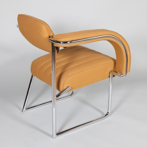 26 - EILEEN GRAY, a nonconformist chair by ClassiCon, the Art Deco or modernist asymmetrical design havin... 