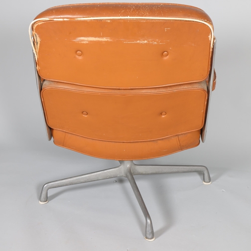 29 - RAY & CHARLES EAMES for Herman Miller, an Executive Time Life Lobby chair ES 104, Aluminium frame wi... 