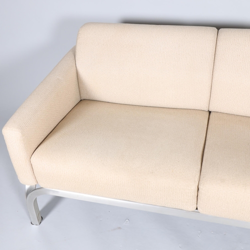 74 - JORN UTZON for Fritz Hansen, a rare mid-century Danish New Angle 2 seater sofa, designed in 1968 for... 