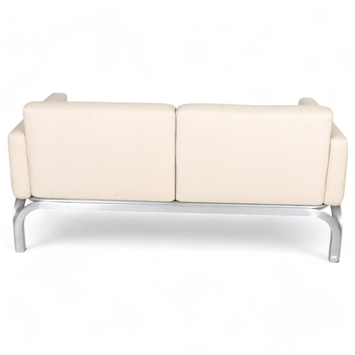 74 - JORN UTZON for Fritz Hansen, a rare mid-century Danish New Angle 2 seater sofa, designed in 1968 for... 