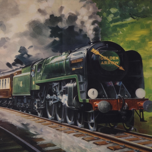 170 - RAILWAY INTEREST - A British Railways poster, 'Golden Arrow, the Train of the Diplomat, the Train of... 