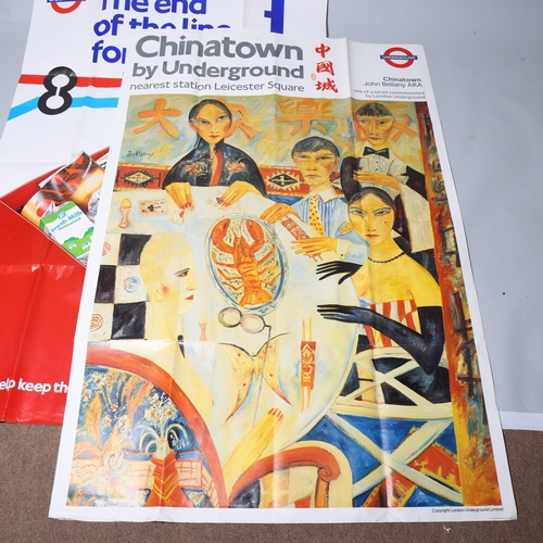 171 - RAILWAY INTEREST - A 1980s' London Underground poster for Chinatown with artwork by JOHN BELLANY, 60... 