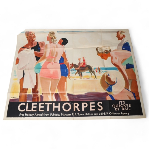 174 - RAILWAY INTEREST - original Cleethorpes LNER poster, printed 1941 by Waterlow & Sons, London and Dun... 