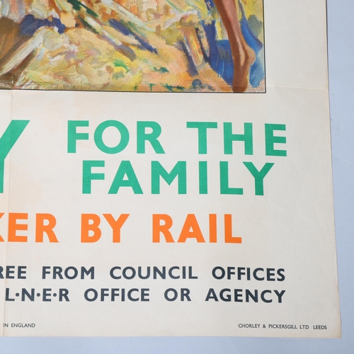 177 - RAILWAY INTEREST - original Filey for the Family, LNER poster, printed 1935 by Chorley and Pickersgi... 