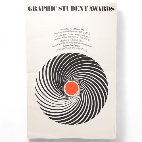 201 - A 1970s'/80s' Graphic Design exhibition poster, artwork by FRED LAMBERT, unframed, 76.5 x 71.5cm